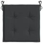Cojines de silla de jardín 4 uds tela negro 40x40x3 cm de vidaXL, Cojines para sillas y sofás - Ref: Foro24-47594, Precio: 32...