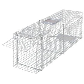 Trampa para animales vivos galvanizada 100 cm de vidaXL, Trampas para animales - Ref: Foro24-170238, Precio: 57,70 €, Descuen...