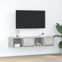 Muebles de TV 2uds madera ingeniería gris hormigón 60x31x25,5cm en Muebles TV | Comprar online en Foru.es