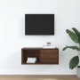 Mueble de TV madera contrachapada roble marrón 60x31x25,5 cm en Muebles TV | Comprar online en Foru.es