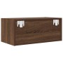 Mueble de TV madera contrachapada roble marrón 60x31x25,5 cm en Muebles TV | Comprar online en Foru.es