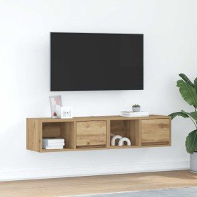 Muebles para TV 2 uds madera roble artisan 60x31x25,5 cm en Muebles TV | Comprar online en Foru.es