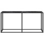 Mesa consola vidrio templado mármol negro 160x35x75,5 cm de vidaXL, Mesas auxiliares - Ref: Foro24-331681, Precio: 87,68 €, D...