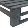Banco esquinero de palés para jardín madera gris de vidaXL, Bancos de jardín - Ref: Foro24-44698, Precio: 79,52 €, Descuento: %