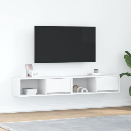 Muebles de TV 2 uds Blanco 80x31x25,5 cm Madera de ingeniería en Muebles TV | Comprar online en Foru.es
