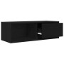 Mueble de TV de madera de roble negro 80x31x25,5 cm en Muebles TV | Comprar online en Foru.es