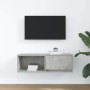 Mueble de TV de madera de ingeniería gris hormigón 80x31x25,5cm en Muebles TV | Comprar online en Foru.es