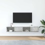 Muebles de TV 2uds madera ingeniería gris hormigón 80x31x25,5cm en Muebles TV | Comprar online en Foru.es