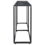 Mesa consola vidrio templado mármol negro 140x35x75,5cm de vidaXL, Mesas auxiliares - Ref: Foro24-331677, Precio: 75,75 €, De...