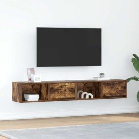 Muebles de TV 2 uds madera ingeniería color roble 80x31x25,5 cm en Muebles TV | Comprar online en Foru.es