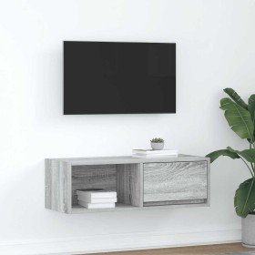 Mueble de TV madera de ingeniería gris Sonoma 80x31x25,5 cm en Muebles TV | Comprar online en Foru.es