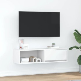 Mueble de TV blanco 100x31x25,5 cm madera de ingeniería en Muebles TV | Comprar online en Foru.es