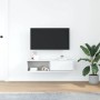 Mueble de TV blanco 100x31x25,5 cm madera de ingeniería en Muebles TV | Comprar online en Foru.es