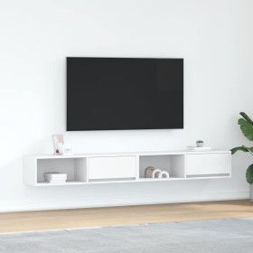 Muebles de TV 2 uds Blanco 100x31x25,5 cm Madera de ingeniería en Muebles TV | Comprar online en Foru.es