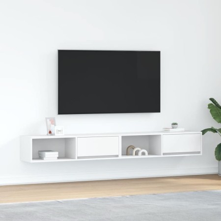Muebles de TV 2 uds Blanco 100x31x25,5 cm Madera de ingeniería en Muebles TV | Comprar online en Foru.es