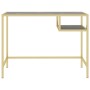 Escritorio para ordenador vidrio negro mármol 100x36x74 cm de vidaXL, Escritorios - Ref: Foro24-331627, Precio: 85,38 €, Desc...