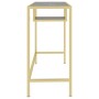 Escritorio para ordenador vidrio negro mármol 100x36x74 cm de vidaXL, Escritorios - Ref: Foro24-331627, Precio: 85,38 €, Desc...