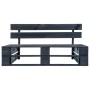 Banco de palés para jardín madera negro de vidaXL, Bancos de jardín - Ref: Foro24-45762, Precio: 80,59 €, Descuento: %