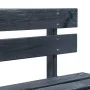 Banco de palés para jardín madera negro de vidaXL, Bancos de jardín - Ref: Foro24-45762, Precio: 71,28 €, Descuento: %