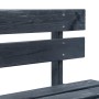Banco de palés para jardín madera negro de vidaXL, Bancos de jardín - Ref: Foro24-45762, Precio: 80,59 €, Descuento: %