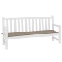 Cojín de banco de jardín tela Oxford gris taupé 150x50x3 cm de vidaXL, Cojines para sillas y sofás - Ref: Foro24-47623, Preci...