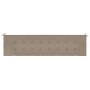 Cojín de banco de jardín tela Oxford gris taupé 150x50x3 cm de vidaXL, Cojines para sillas y sofás - Ref: Foro24-47623, Preci...