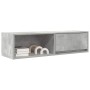Mueble de TV madera contrachapada gris hormigón 100x31x25,5 cm en Muebles TV | Comprar online en Foru.es
