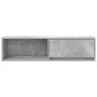 Mueble de TV madera contrachapada gris hormigón 100x31x25,5 cm en Muebles TV | Comprar online en Foru.es