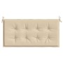 Cojín de banco de jardín tela Oxford beige 100x50x3 cm de vidaXL, Cojines para sillas y sofás - Ref: Foro24-47625, Precio: 24...