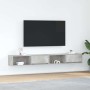 Muebles de TV 2 uds gris hormigón 100x31x25,5 cm en Muebles TV | Comprar online en Foru.es