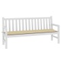 Cojín de banco de jardín tela Oxford beige 180x50x3 cm de vidaXL, Cojines para sillas y sofás - Ref: Foro24-47628, Precio: 24...