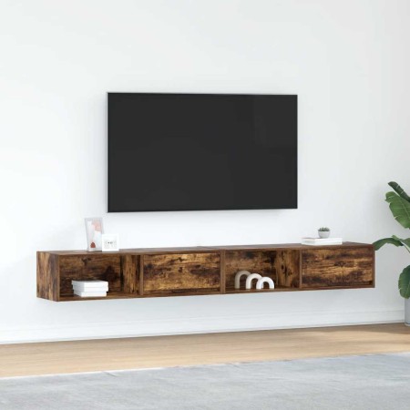 Muebles de TV 2 uds madera ingeniería color roble 100x31x25,5cm en Muebles TV | Comprar online en Foru.es
