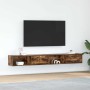 Muebles de TV 2 uds madera ingeniería color roble 100x31x25,5cm en Muebles TV | Comprar online en Foru.es