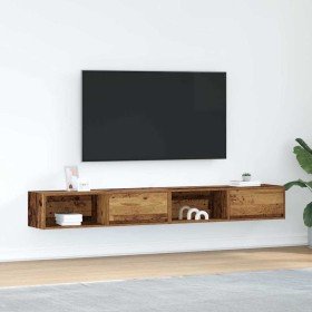 Muebles de TV 2 uds 100x31x25,5 cm Madera ingeniería envejecida en Muebles TV | Comprar online en Foru.es