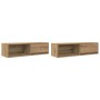 Muebles para TV 2 uds madera roble artisan 100x31x25,5 cm en Muebles TV | Comprar online en Foru.es