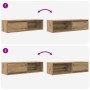 Muebles para TV 2 uds madera roble artisan 100x31x25,5 cm en Muebles TV | Comprar online en Foru.es