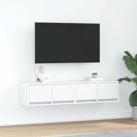 Muebles de TV 2 uds Blanco 60x31x25,5 cm Madera de ingeniería en Muebles TV | Comprar online en Foru.es