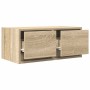 Mueble para TV madera contrachapada roble ahumado 60x31x25,5 cm en Muebles TV | Comprar online en Foru.es