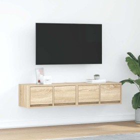 Muebles de TV 2 uds madera ingeniería roble Sonoma 60x31x25,5cm en Muebles TV | Comprar online en Foru.es
