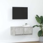 Mueble de TV madera de ingeniería gris hormigón 60x31x25,5 cm en Muebles TV | Comprar online en Foru.es