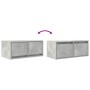 Muebles de TV 2uds madera ingeniería gris hormigón 60x31x25,5cm en Muebles TV | Comprar online en Foru.es