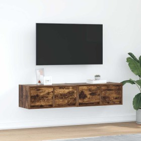 Muebles de TV 2 uds madera ingeniería color roble 60x31x25,5 cm en Muebles TV | Comprar online en Foru.es