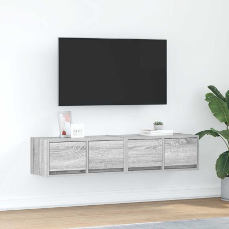 Muebles de TV 2 uds madera ingeniería gris Sonoma 60x31x25,5 cm en Muebles TV | Comprar online en Foru.es