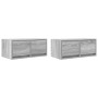Muebles de TV 2 uds madera ingeniería gris Sonoma 60x31x25,5 cm en Muebles TV | Comprar online en Foru.es