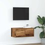 Mueble para TV madera contrachapada envejecida 60x31x25,5 cm en Muebles TV | Comprar online en Foru.es