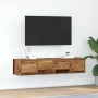 Muebles de TV 2 uds 60x31x25,5 cm Madera ingeniería envejecida en Muebles TV | Comprar online en Foru.es