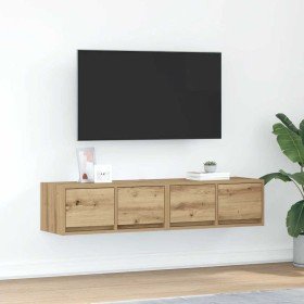 Muebles para TV 2 uds madera roble artisan 60x31x25,5 cm en Muebles TV | Comprar online en Foru.es
