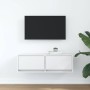 Mueble de TV de madera de ingeniería blanco 80x31x25,5 cm en Muebles TV | Comprar online en Foru.es