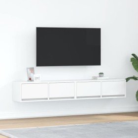Muebles de TV 2 uds Blanco 80x31x25,5 cm Madera de ingeniería en Muebles TV | Comprar online en Foru.es