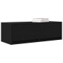 Mueble de TV de madera de roble negro 80x31x25,5 cm en Muebles TV | Comprar online en Foru.es